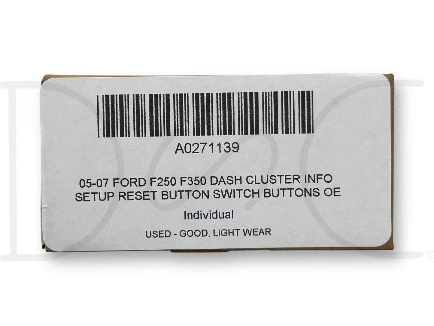 05-07 Ford F250 F350 Dash Cluster Info Setup Reset Button Switch Buttons OE