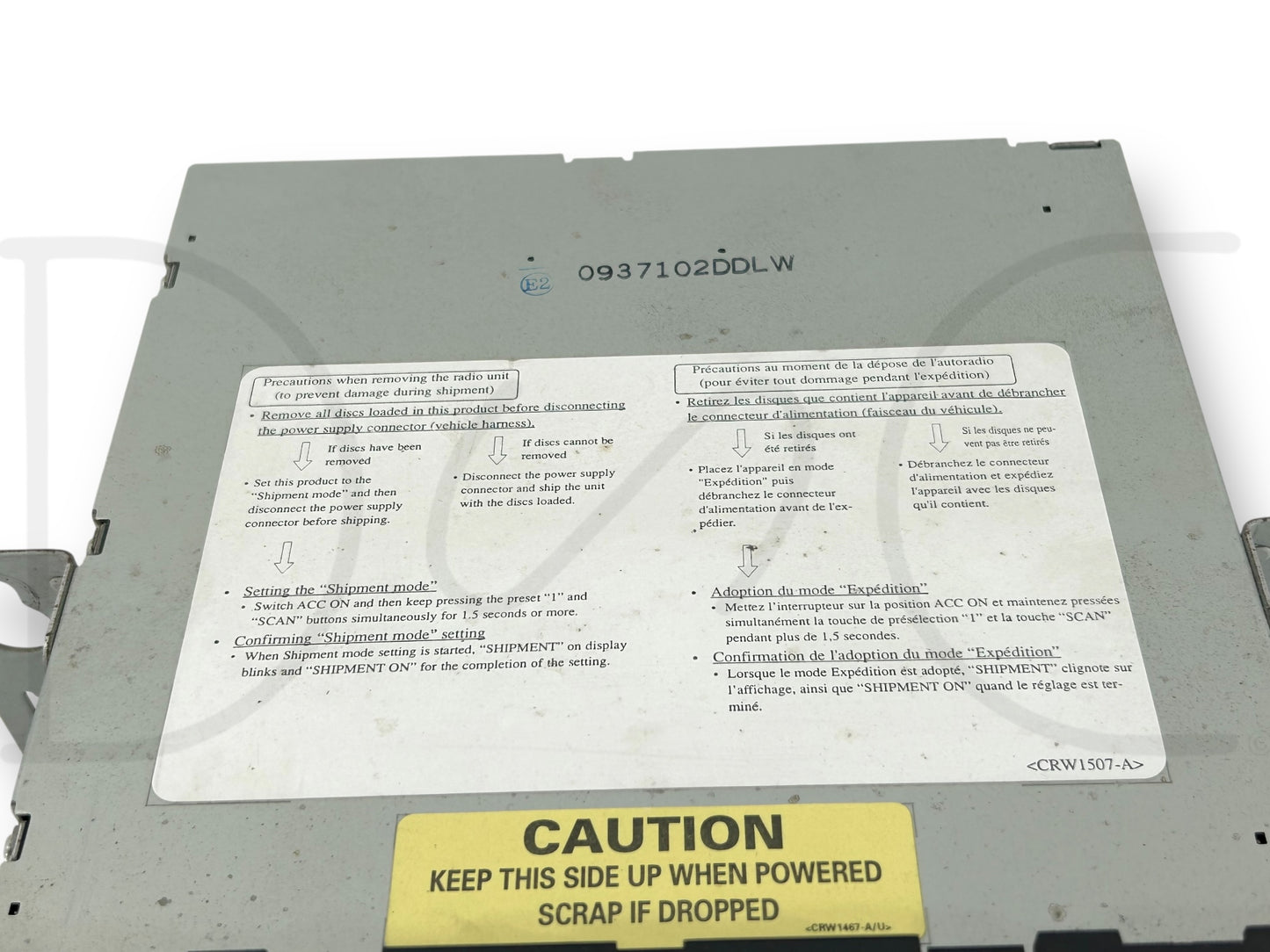 05-07 Ford F250 F350 Radio Head Unit AM/FM 6 CD Changer OEM 5C3T-18C815-Cc