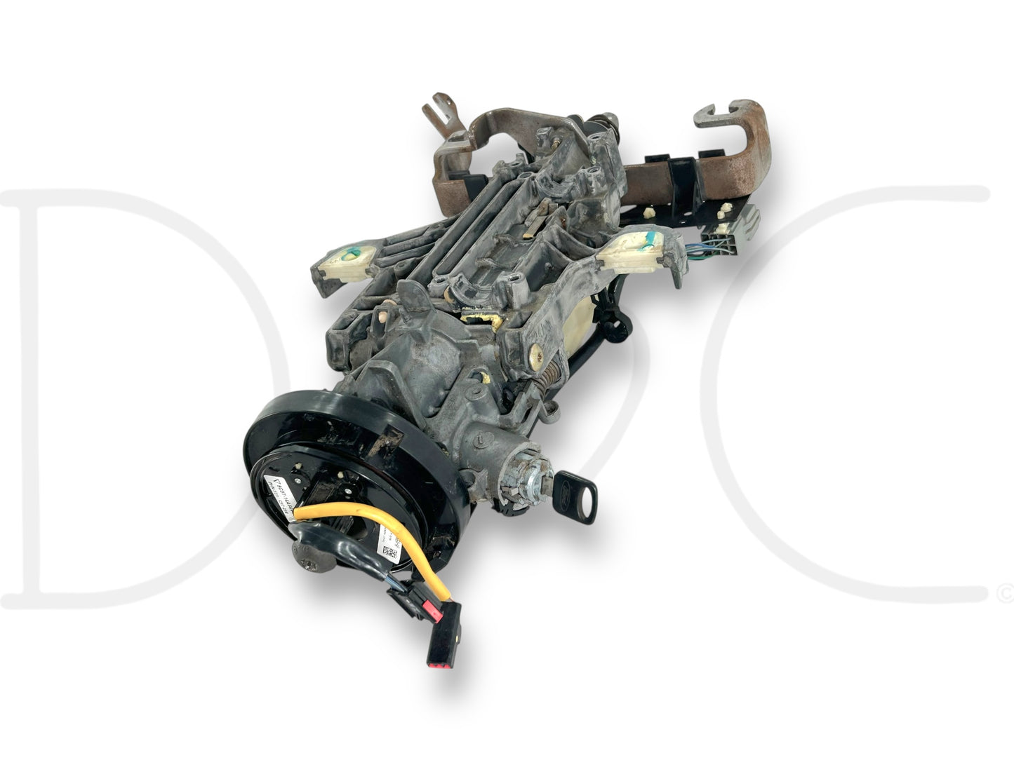 05-07 Ford F250 F350 Lariat Tilt Steering Column Auto W/ Key & Clockspring OE