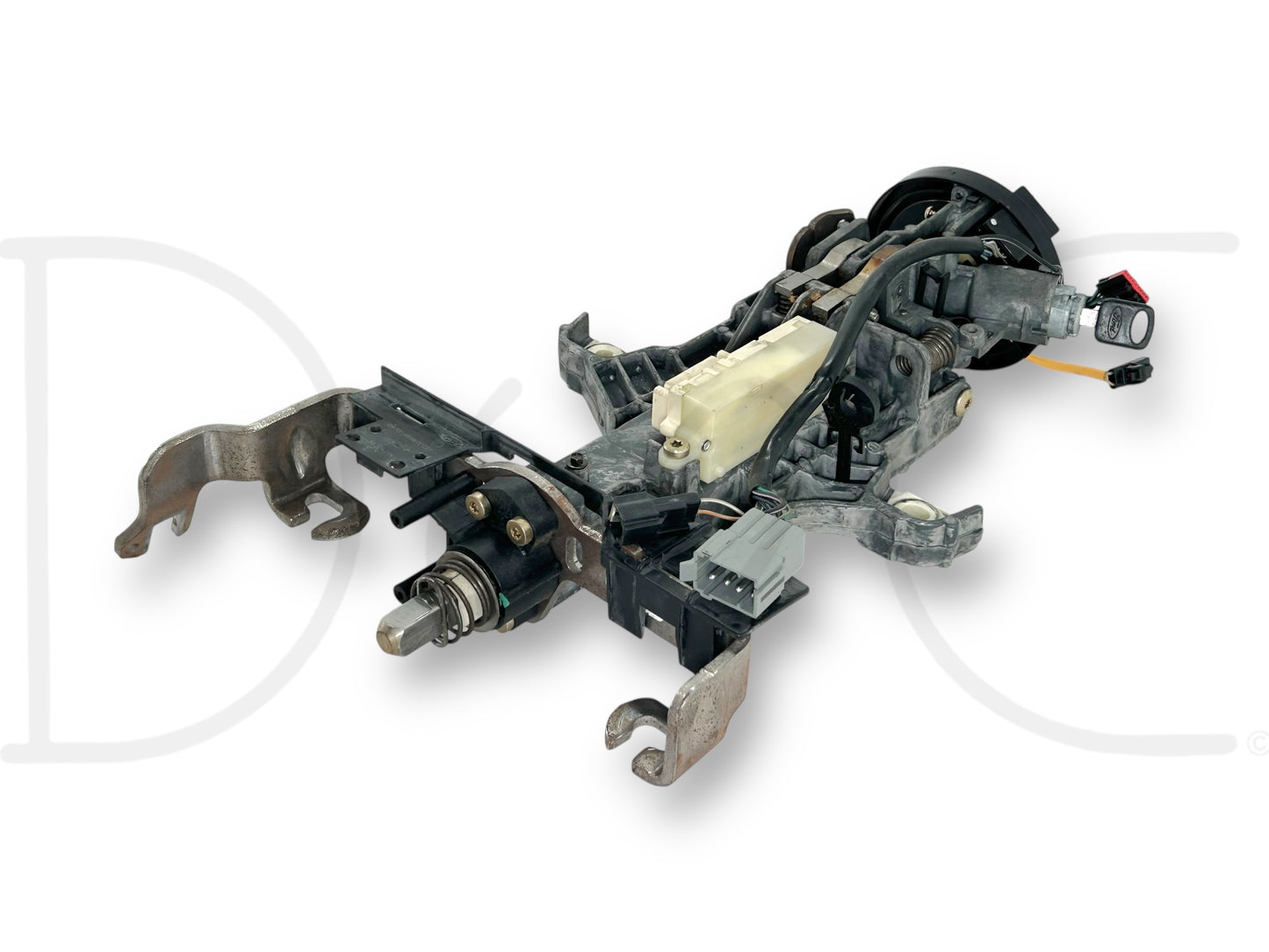 05-07 Ford F250 F350 Lariat Tilt Steering Column Auto W/ Key & Clockspring OE