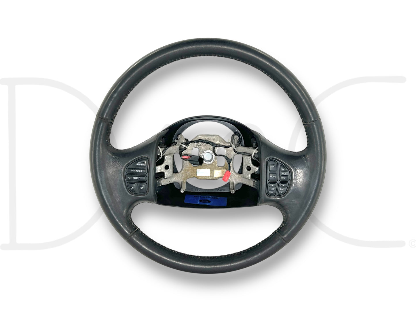 05-07 Ford F250 F350 Lariat Black Leather Steering Wheel W/ Cruise Audio HVAC