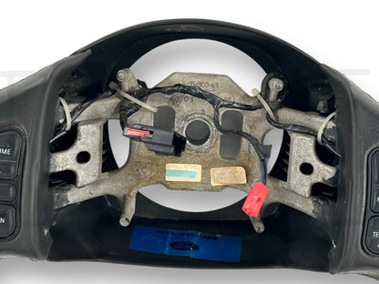 05-07 Ford F250 F350 Lariat Black Leather Steering Wheel W/ Cruise Audio HVAC