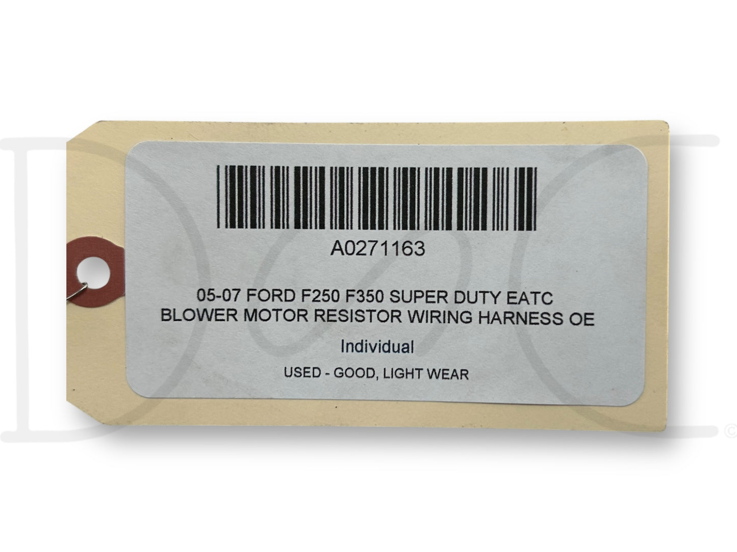 05-07 Ford F250 F350 Super Duty Eatc Blower Motor Resistor Wiring Harness OE