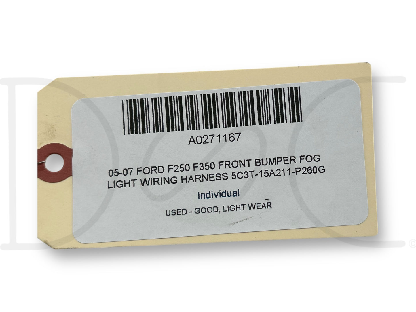 05-07 Ford F250 F350 Front Bumper Fog Light Wiring Harness 5C3T-15A211-P260G