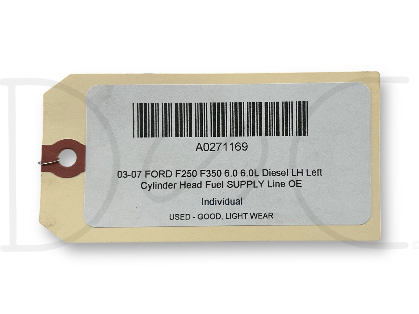 03-07 Ford F250 F350 6.0 6.0L Diesel LH Left Cylinder Head Fuel Supply Line OE