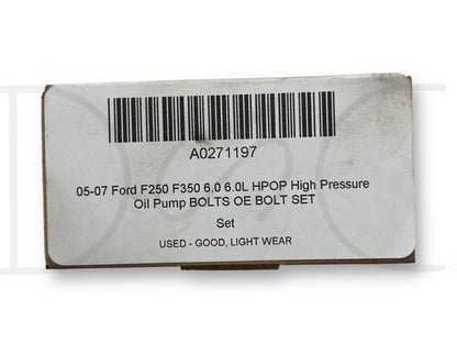 05-07 Ford F250 F350 6.0 6.0L HPOP High Pressure Oil Pump Bolts OE Bolt Set