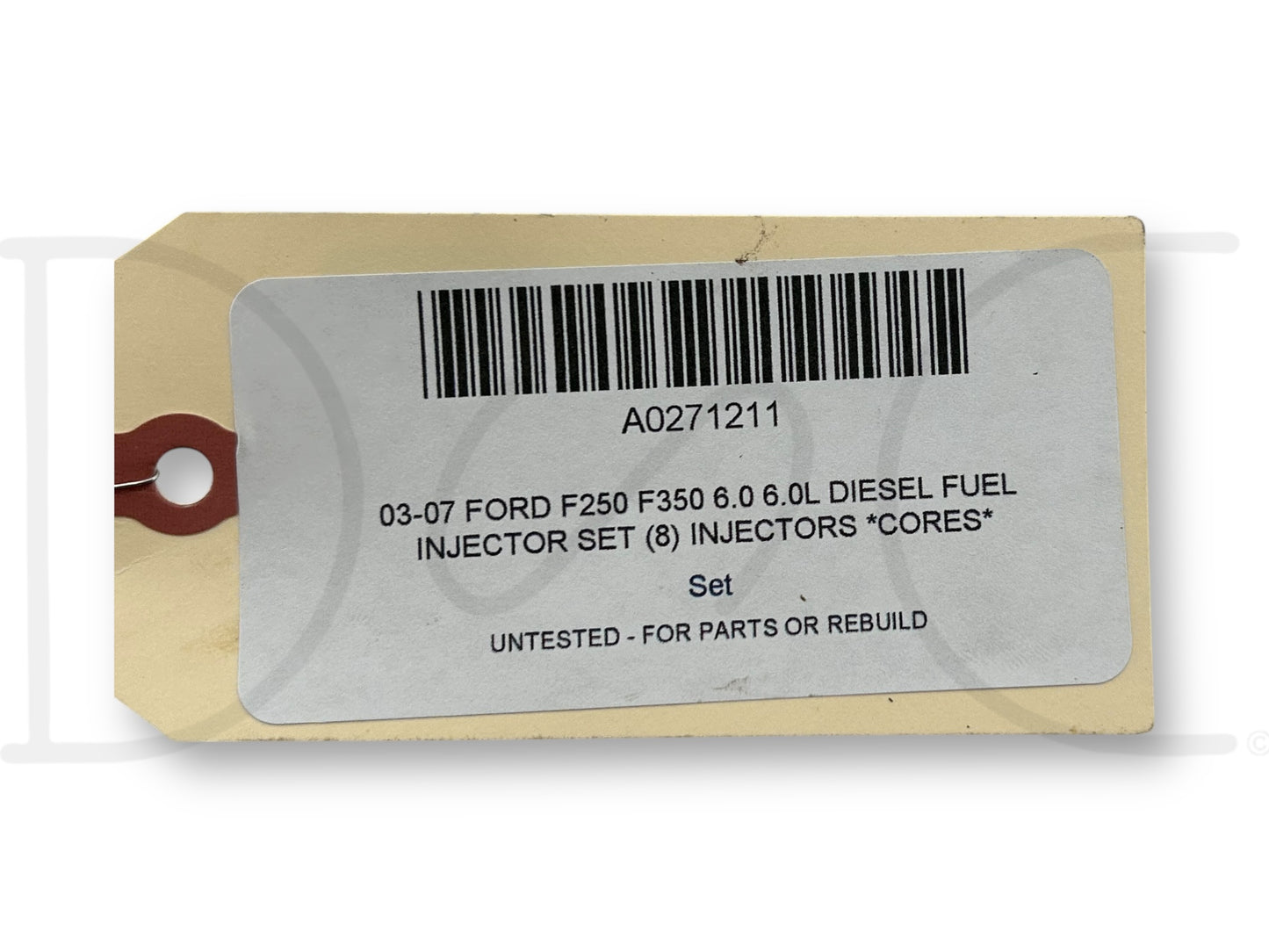 03-07 Ford F250 F350 6.0 6.0L Diesel Fuel Injector Set (8) Injectors *Cores*