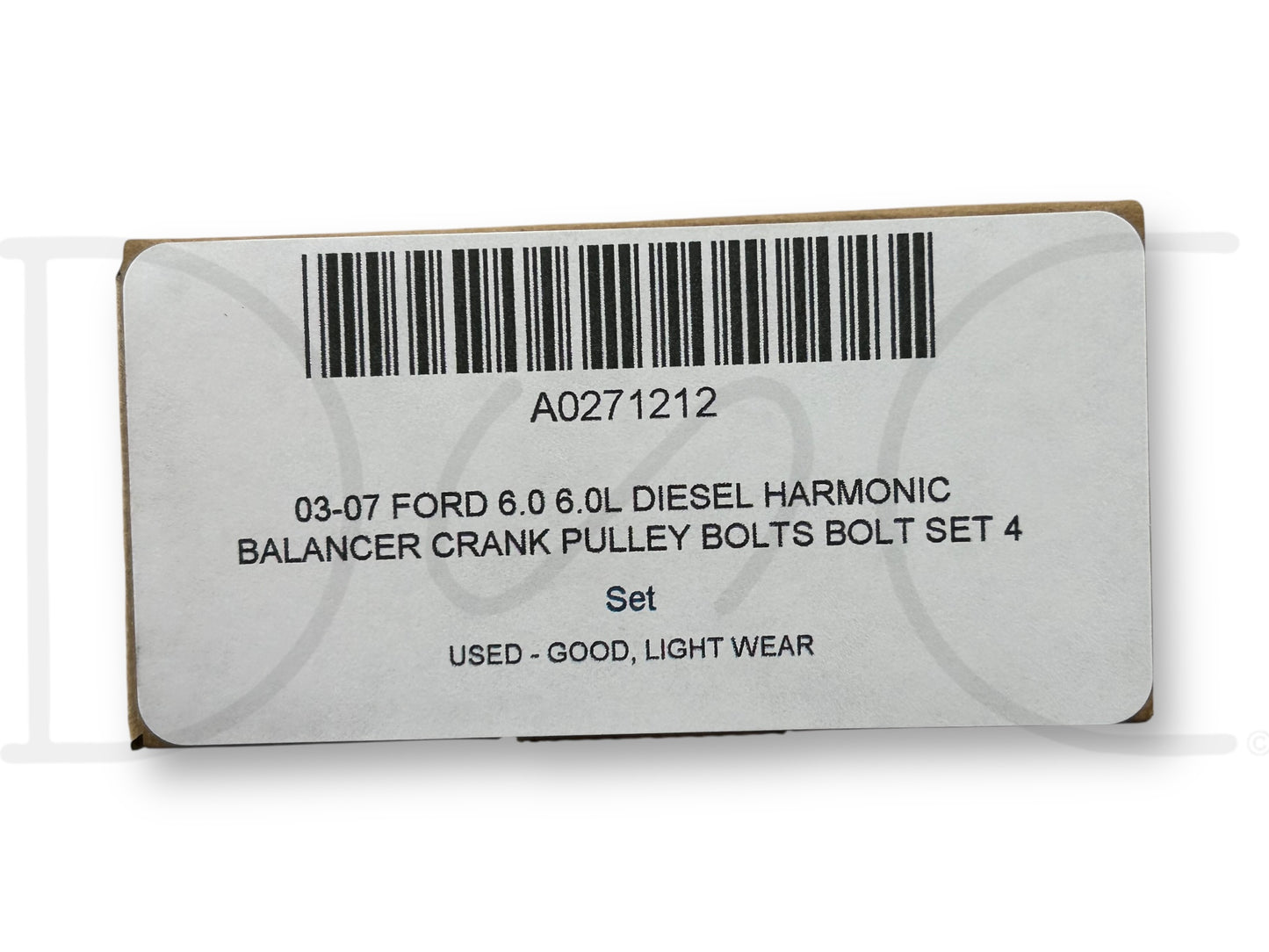 03-07 Ford 6.0 6.0L Diesel Harmonic Balancer Crank Pulley Bolts Bolt Set 4