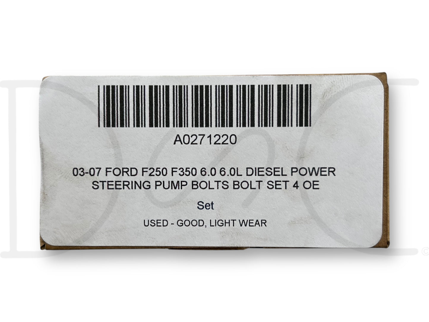 03-07 Ford F250 F350 6.0 6.0L Diesel Power Steering Pump Bolts Bolt Set 4 OE