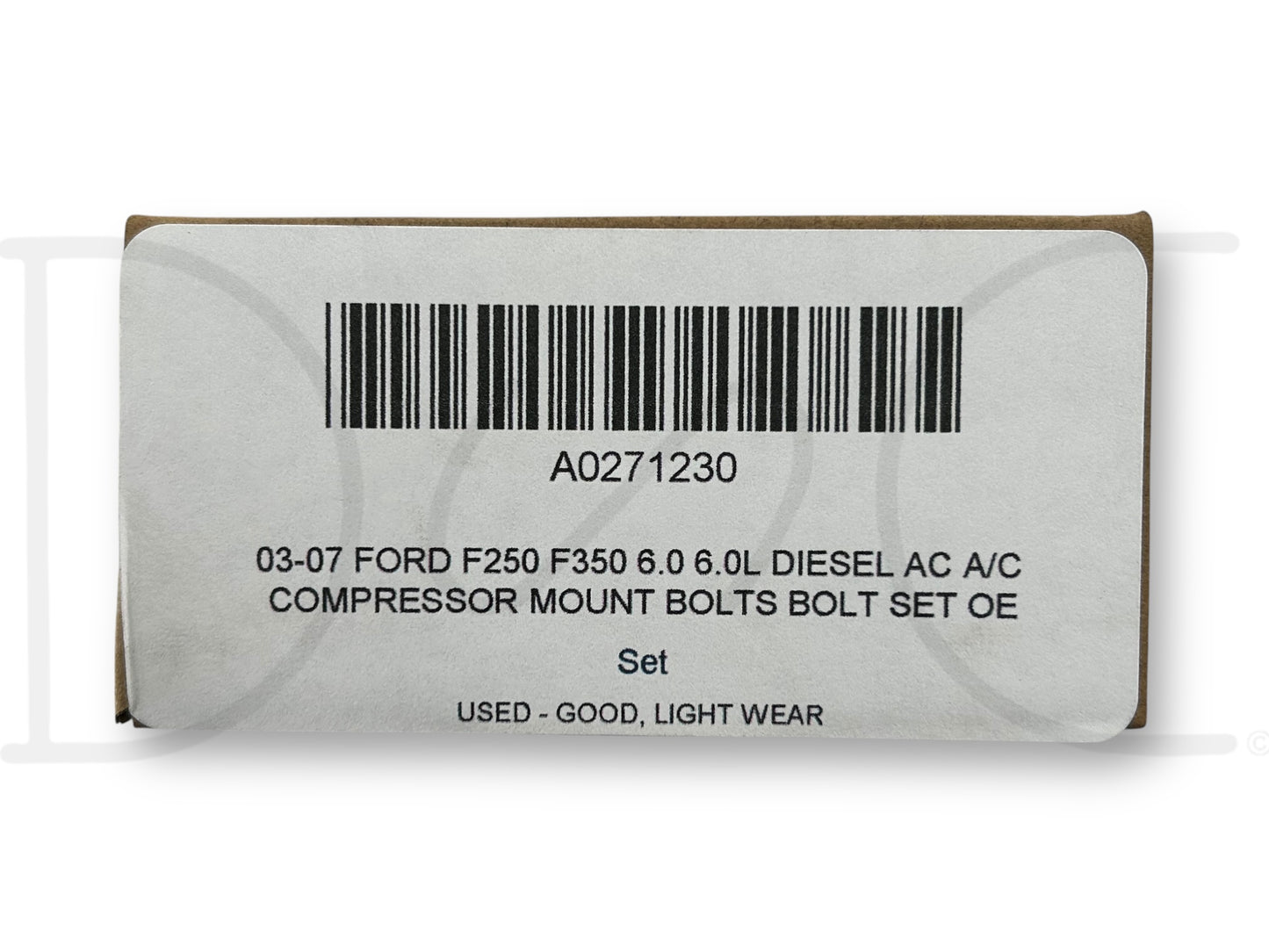 03-07 Ford F250 F350 6.0 6.0L Diesel Ac A/C Compressor Mount Bolts Bolt Set OE