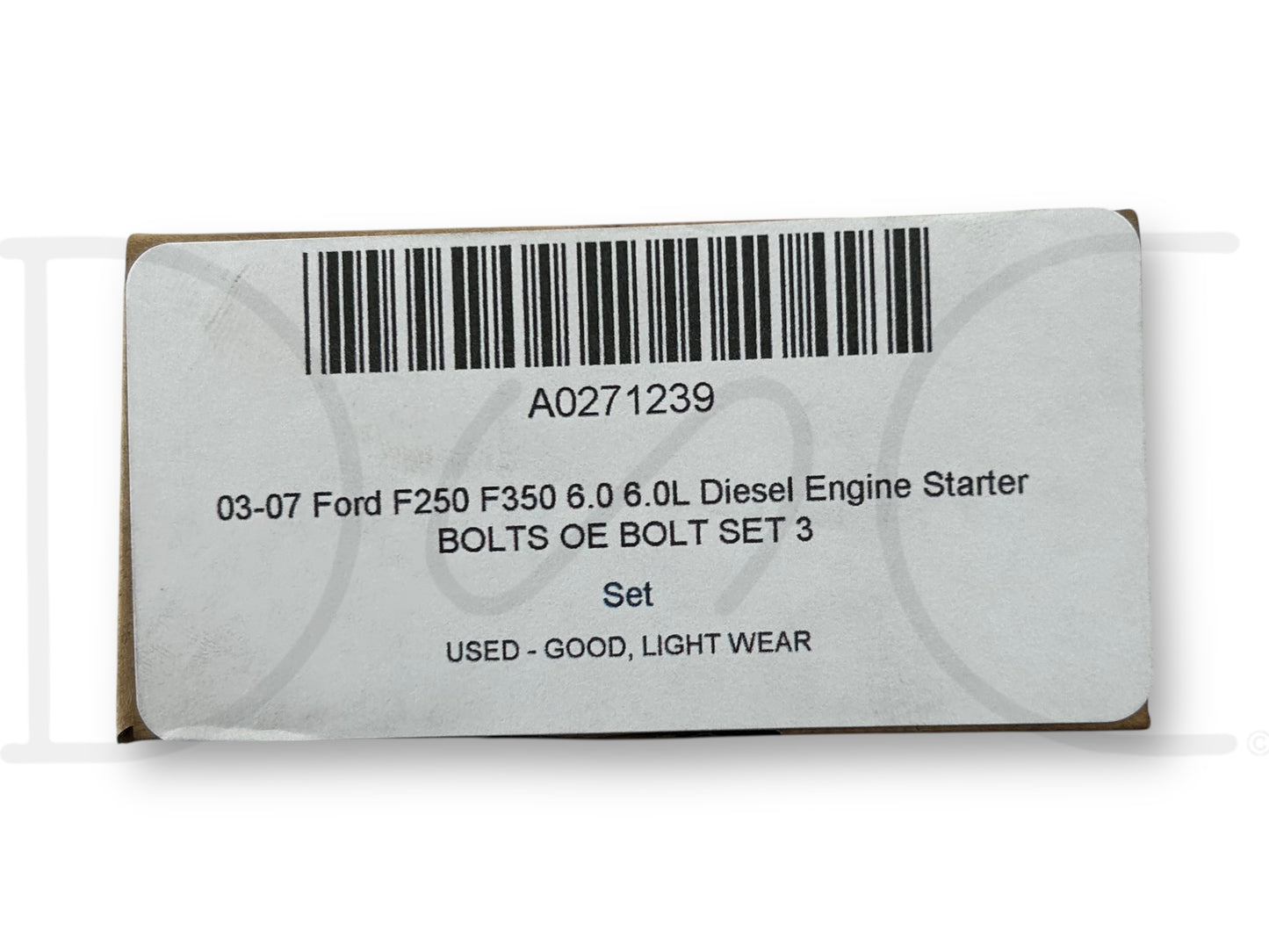 03-07 Ford F250 F350 6.0 6.0L Diesel Engine Starter Bolts OE Bolt Set 3
