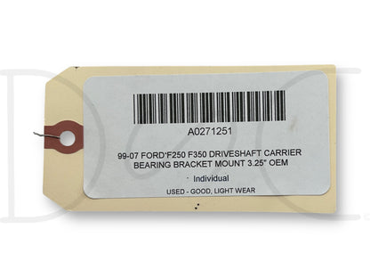 99-07 Ford F250 F350 Driveshaft Carrier Bearing Bracket Mount 3.25" OEM