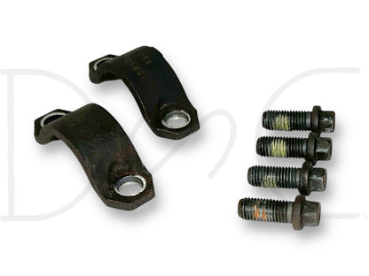 99-10 Ford F250 F350 Front Driveshaft To Axle Bolts U-Joint Straps OE Bolt Set
