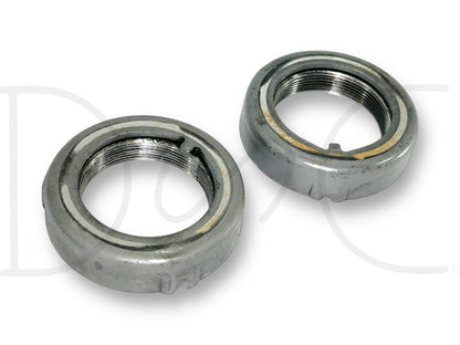 05-10 Ford F350 DRW DANA 80 Rear Axle Wheel Hub Bearing Retainer Nut Set OE