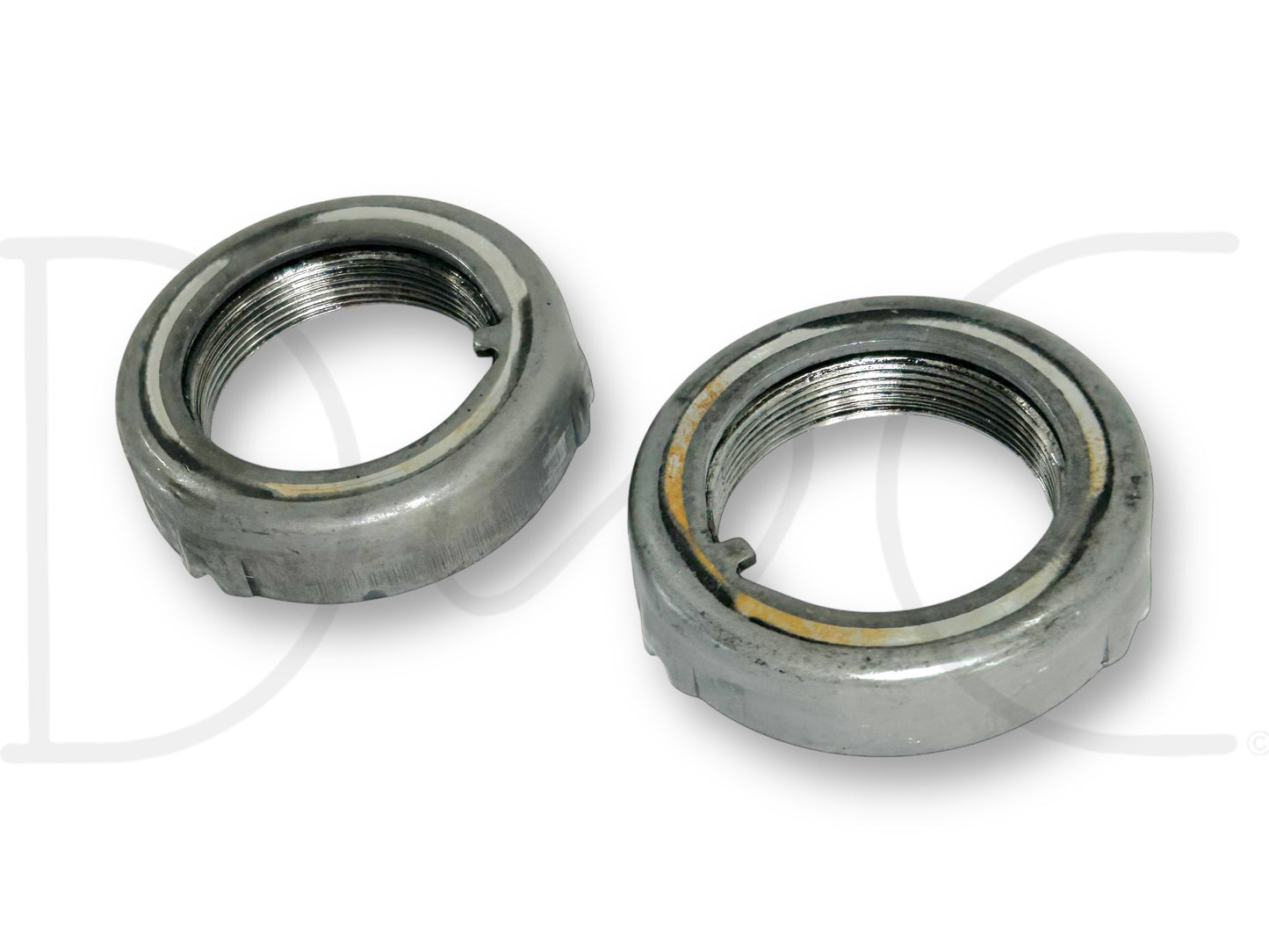 05-10 Ford F350 DRW DANA 80 Rear Axle Wheel Hub Bearing Retainer Nut Set OE