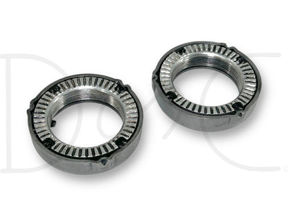 05-10 Ford F350 DRW DANA 80 Rear Axle Wheel Hub Bearing Retainer Nut Set OE