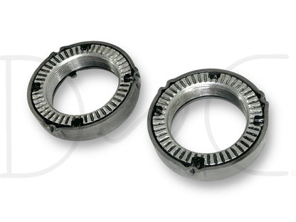 05-10 Ford F350 DRW DANA 80 Rear Axle Wheel Hub Bearing Retainer Nut Set OE