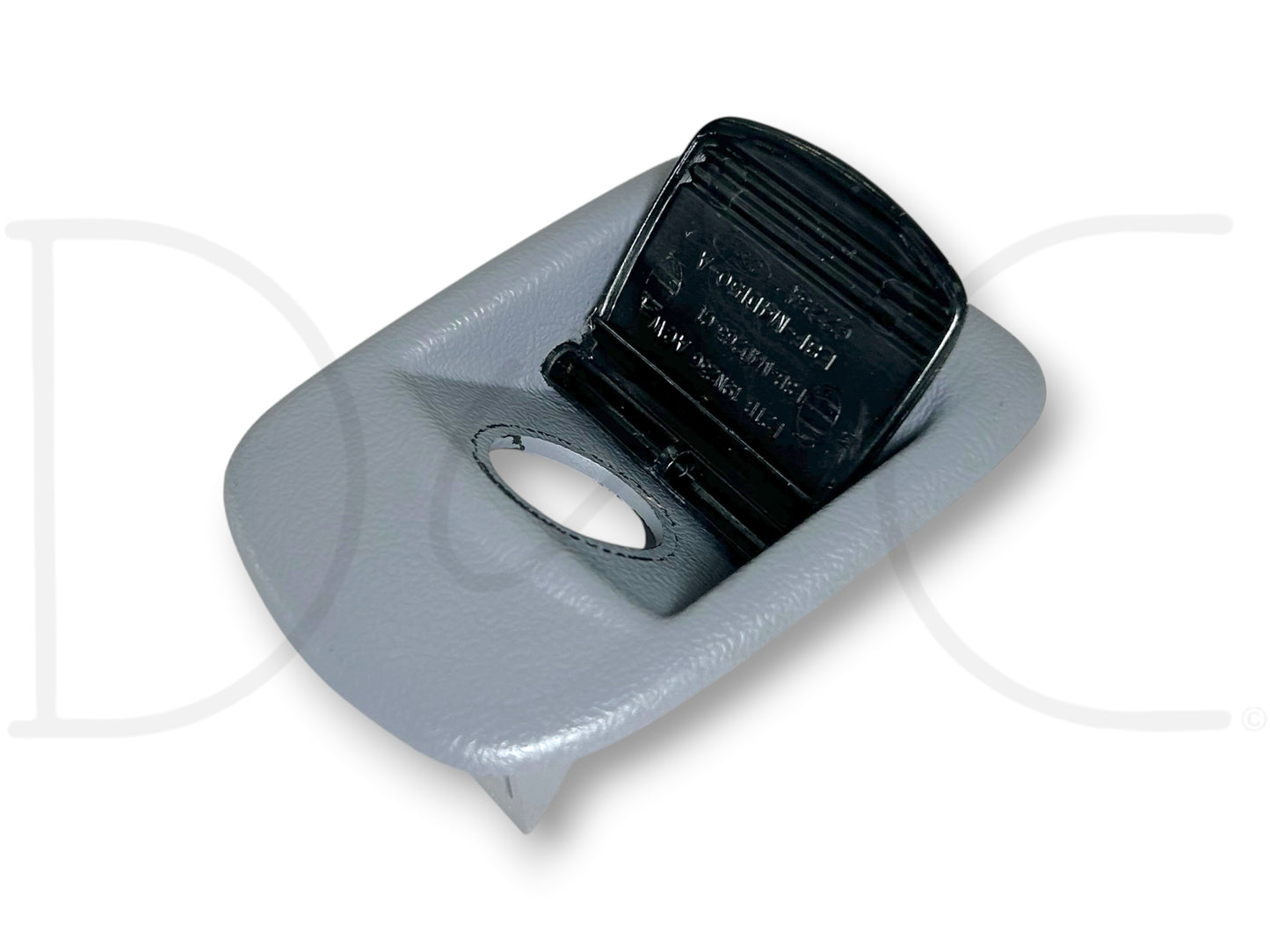92-97 Ford F250 F350 Truck Dash Power Point 12V Outlet Trim Bezel Opal Gray OEM