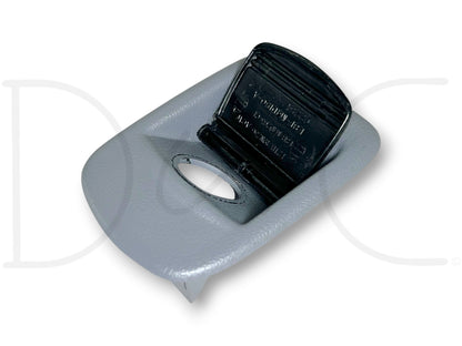 92-97 Ford F250 F350 Truck Dash Power Point 12V Outlet Trim Bezel Opal Gray OEM