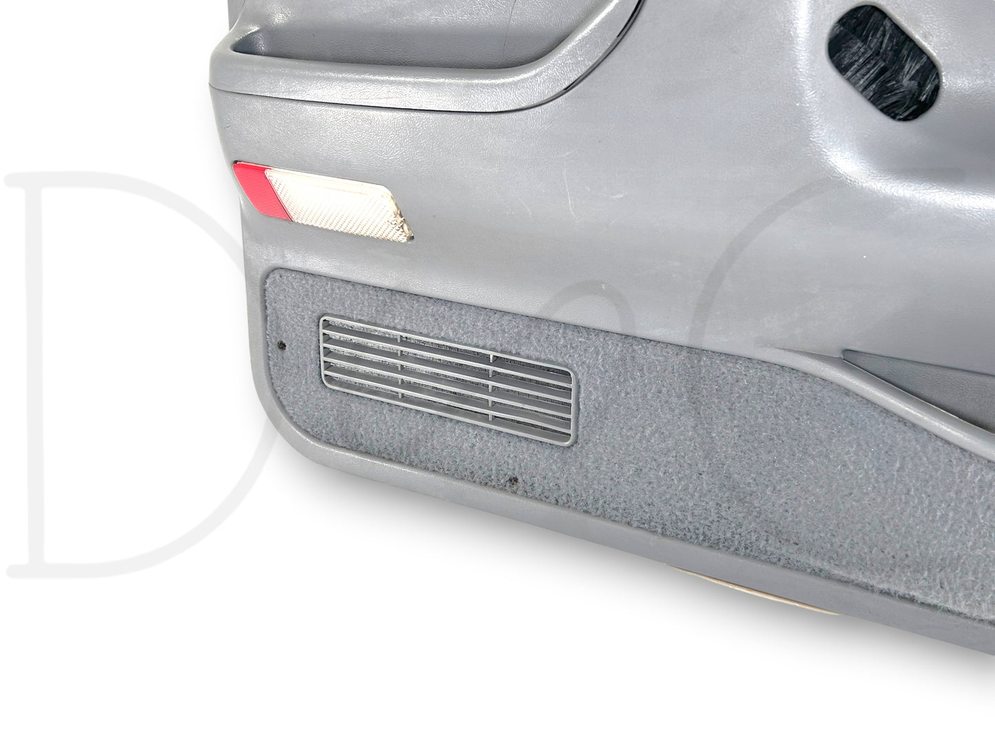 94-97 Ford F250 F350 LH Left Driver Front Door Panel Power Opal Gray OE *Blem*