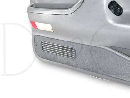 94-97 Ford F250 F350 LH Left Driver Front Door Panel Power Opal Gray OE *Blem*