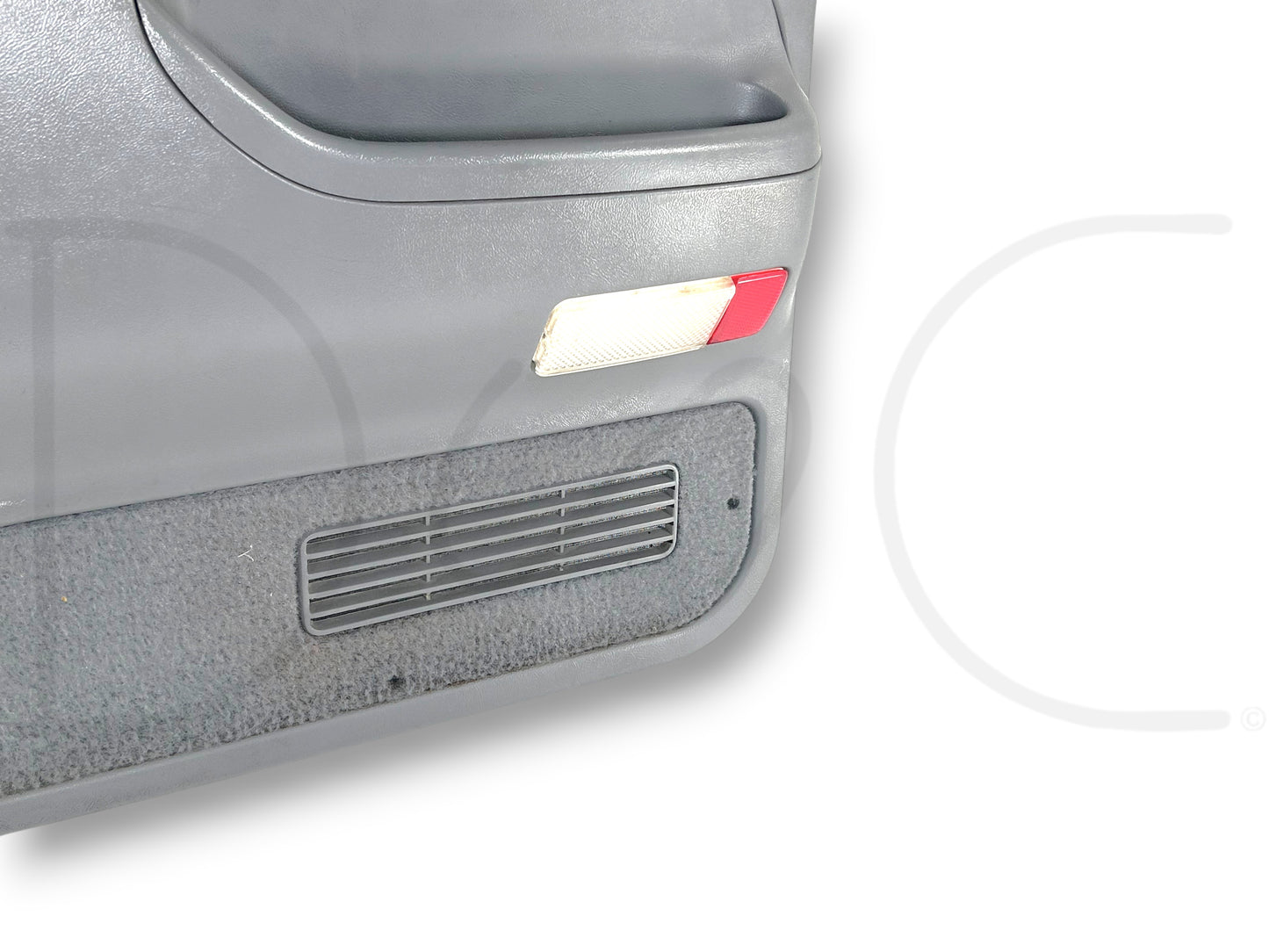 94-97 Ford F250 F350 RH Right Passenger Front Door Panel Power Opal Gray *Blem*