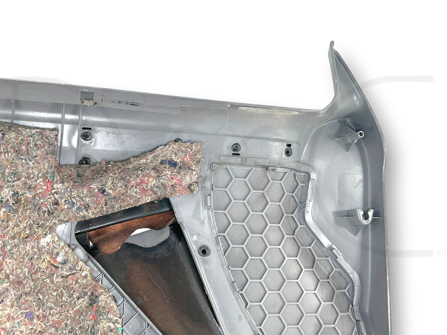 94-97 Ford F250 F350 RH Right Passenger Front Door Panel Power Opal Gray *Blem*