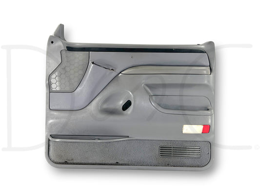 94-97 Ford F250 F350 RH Right Passenger Front Door Panel Power Opal Gray *Blem*
