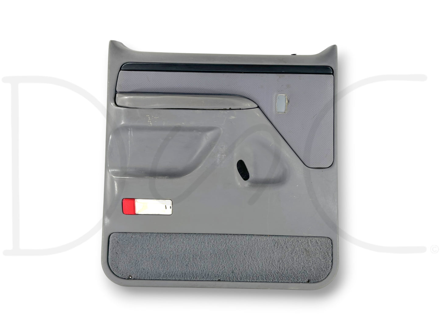 94-97 Ford F250 F350 LH Left Driver Rear Door Panel Power Opal Gray OE *Blem*