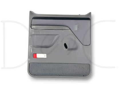 94-97 Ford F250 F350 LH Left Driver Rear Door Panel Power Opal Gray OE *Blem*