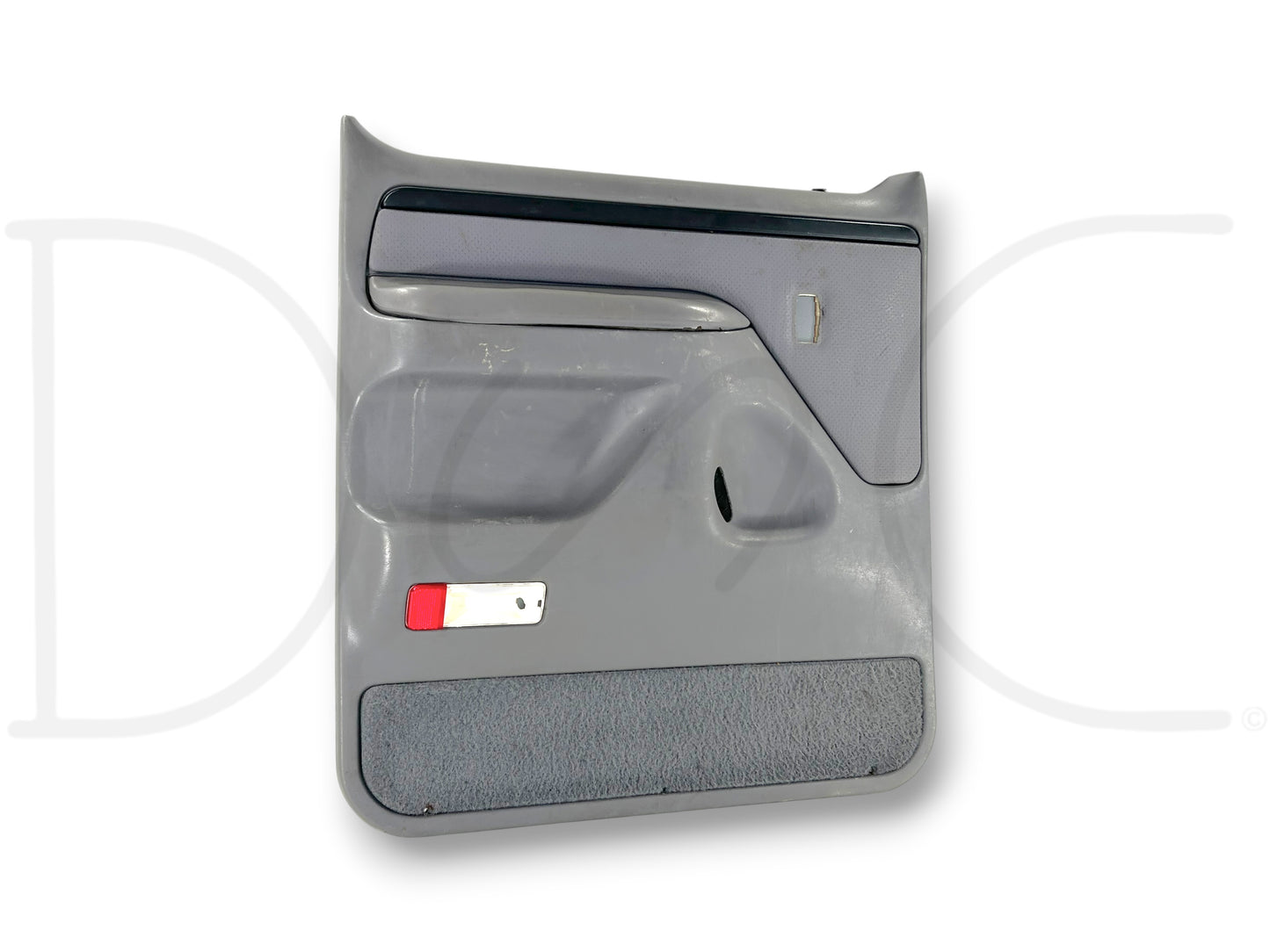 94-97 Ford F250 F350 LH Left Driver Rear Door Panel Power Opal Gray OE *Blem*