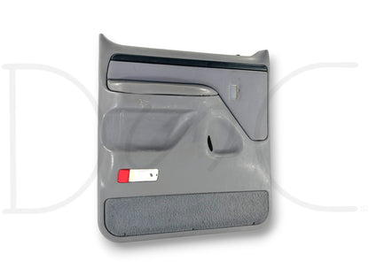 94-97 Ford F250 F350 LH Left Driver Rear Door Panel Power Opal Gray OE *Blem*
