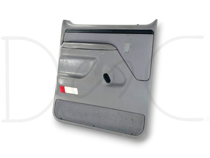 94-97 Ford F250 F350 LH Left Driver Rear Door Panel Power Opal Gray OE *Blem*