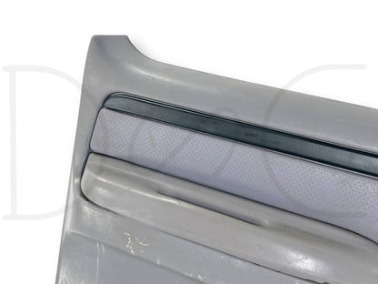 94-97 Ford F250 F350 LH Left Driver Rear Door Panel Power Opal Gray OE *Blem*