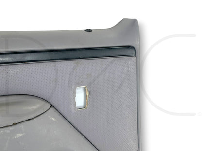94-97 Ford F250 F350 LH Left Driver Rear Door Panel Power Opal Gray OE *Blem*