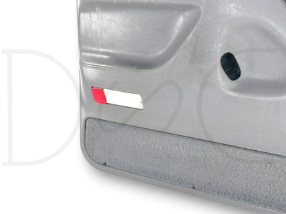 94-97 Ford F250 F350 LH Left Driver Rear Door Panel Power Opal Gray OE *Blem*