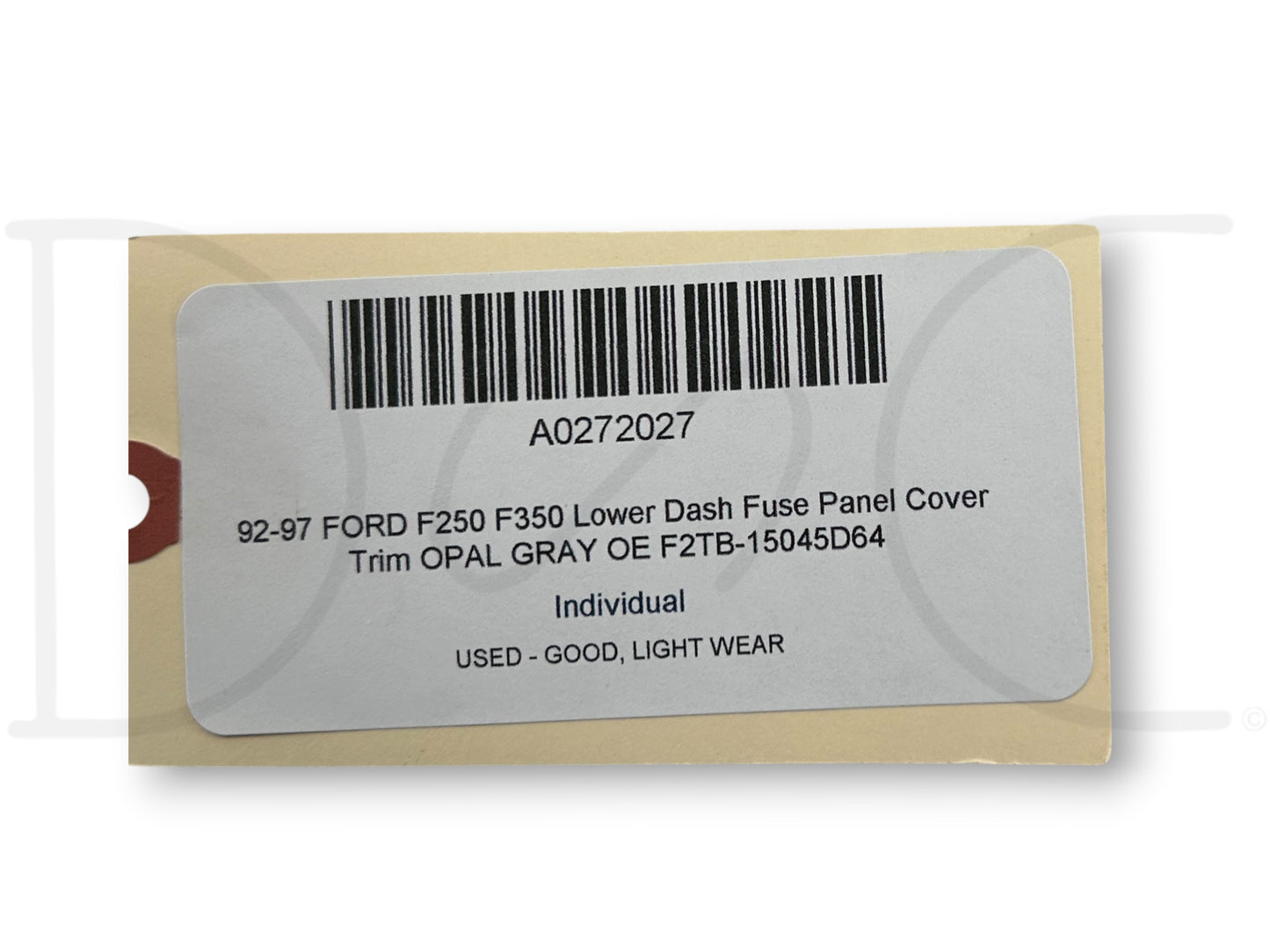 92-97 Ford F250 F350 Lower Dash Fuse Panel Cover Trim Opal Gray OE F2Tb-15045D64