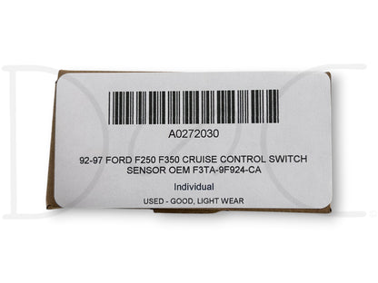 92-97 Ford F250 F350 Cruise Control Switch Sensor OEM F3Ta-9F924-Ca