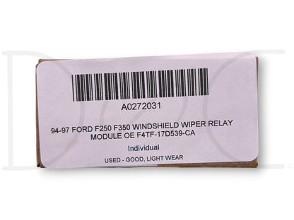 94-97 Ford F250 F350 Windshield Wiper Relay Module OE F4Tf-17D539-Ca