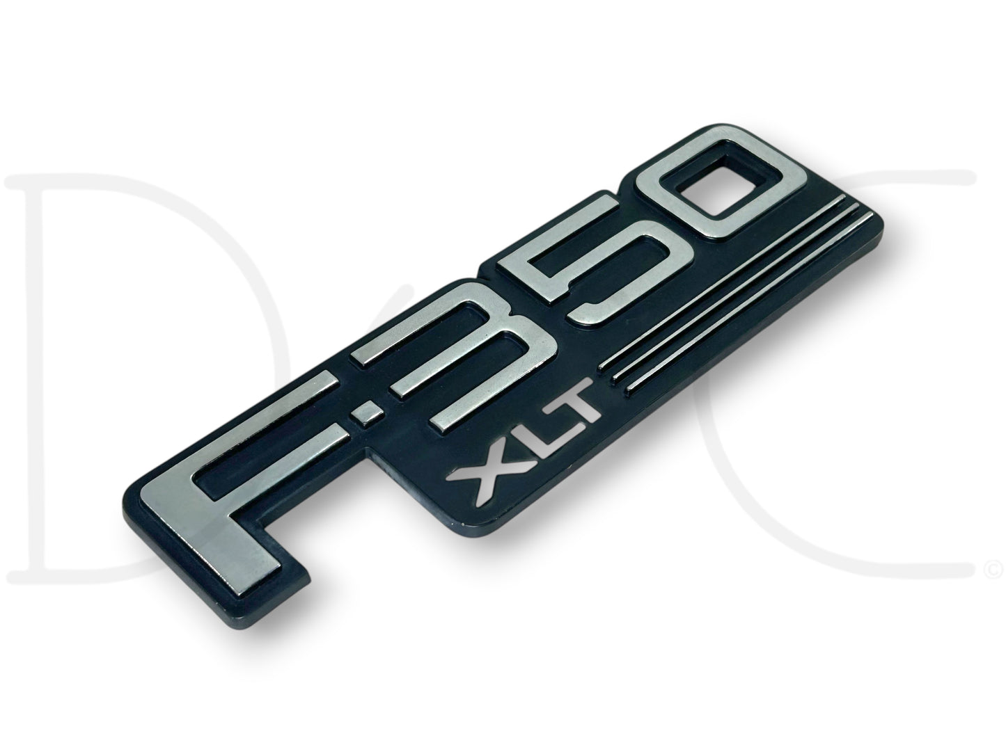 92-97 Ford F350 F-350 XLT Truck Fender Badge Emblem Plate OEM