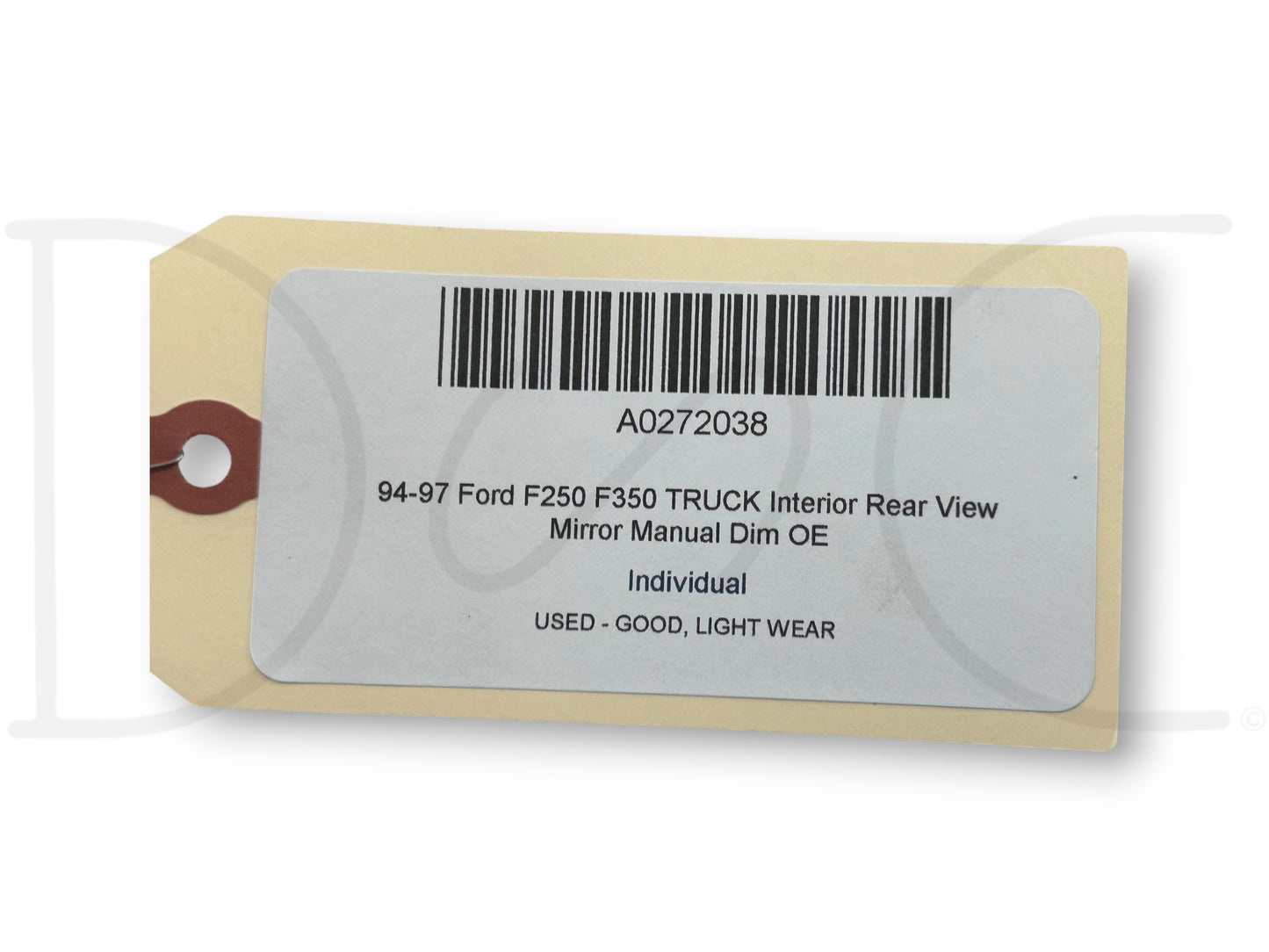 94-97 Ford F250 F350 Truck Interior Rear View Mirror Manual Dim OE