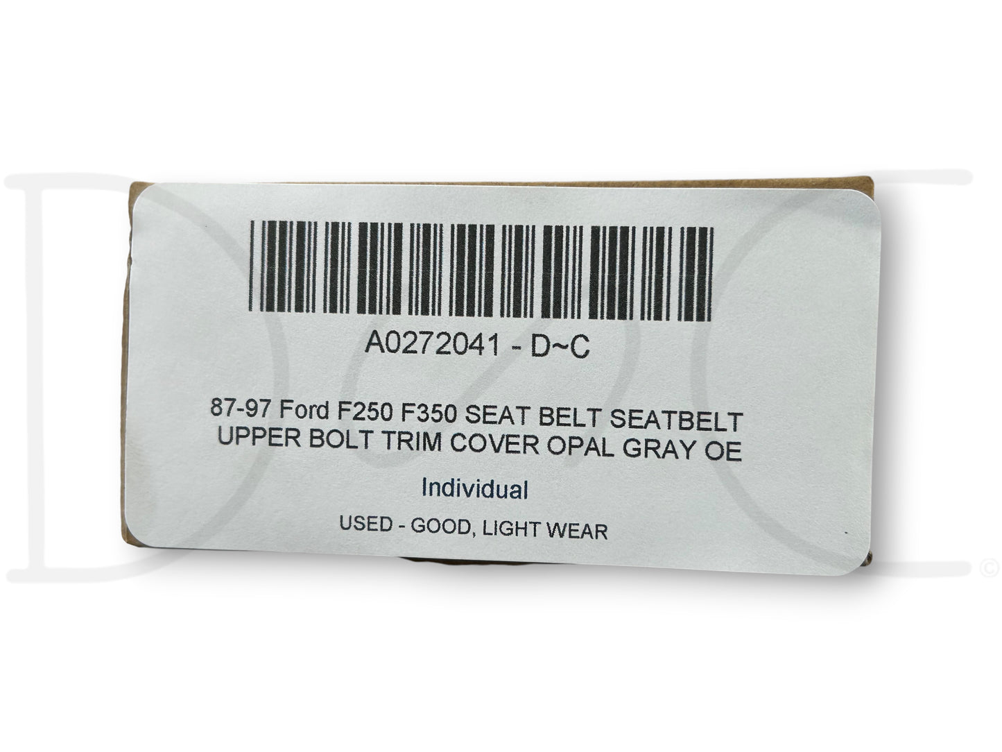 87-97 Ford F250 F350 Seat Belt Seatbelt Upper Bolt Trim Cover Opal Gray OE