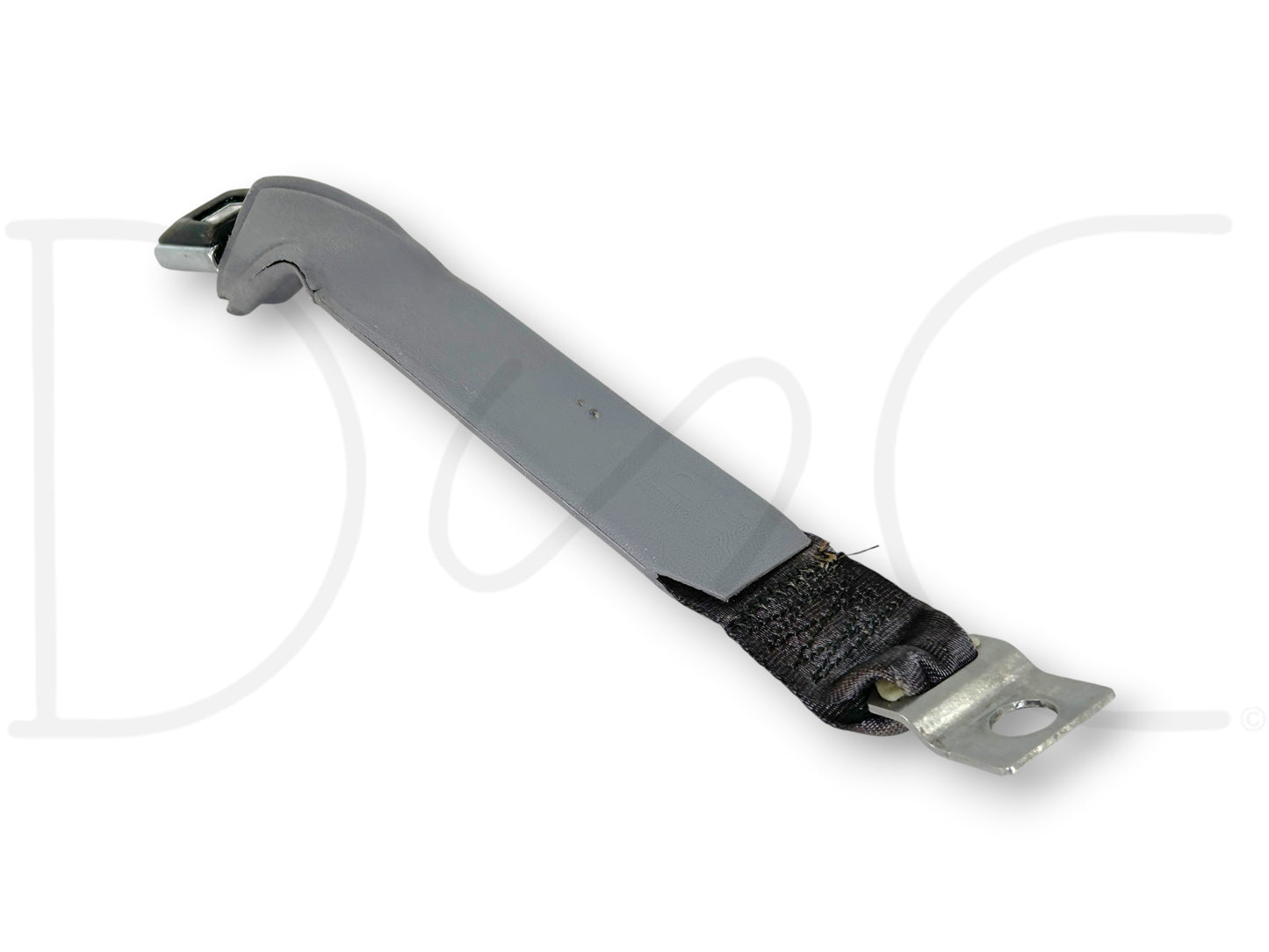 92-97 Ford F250 F350 RH Right Bench Seat Belt Seatbelt Latch Buckle Opal Gray OE
