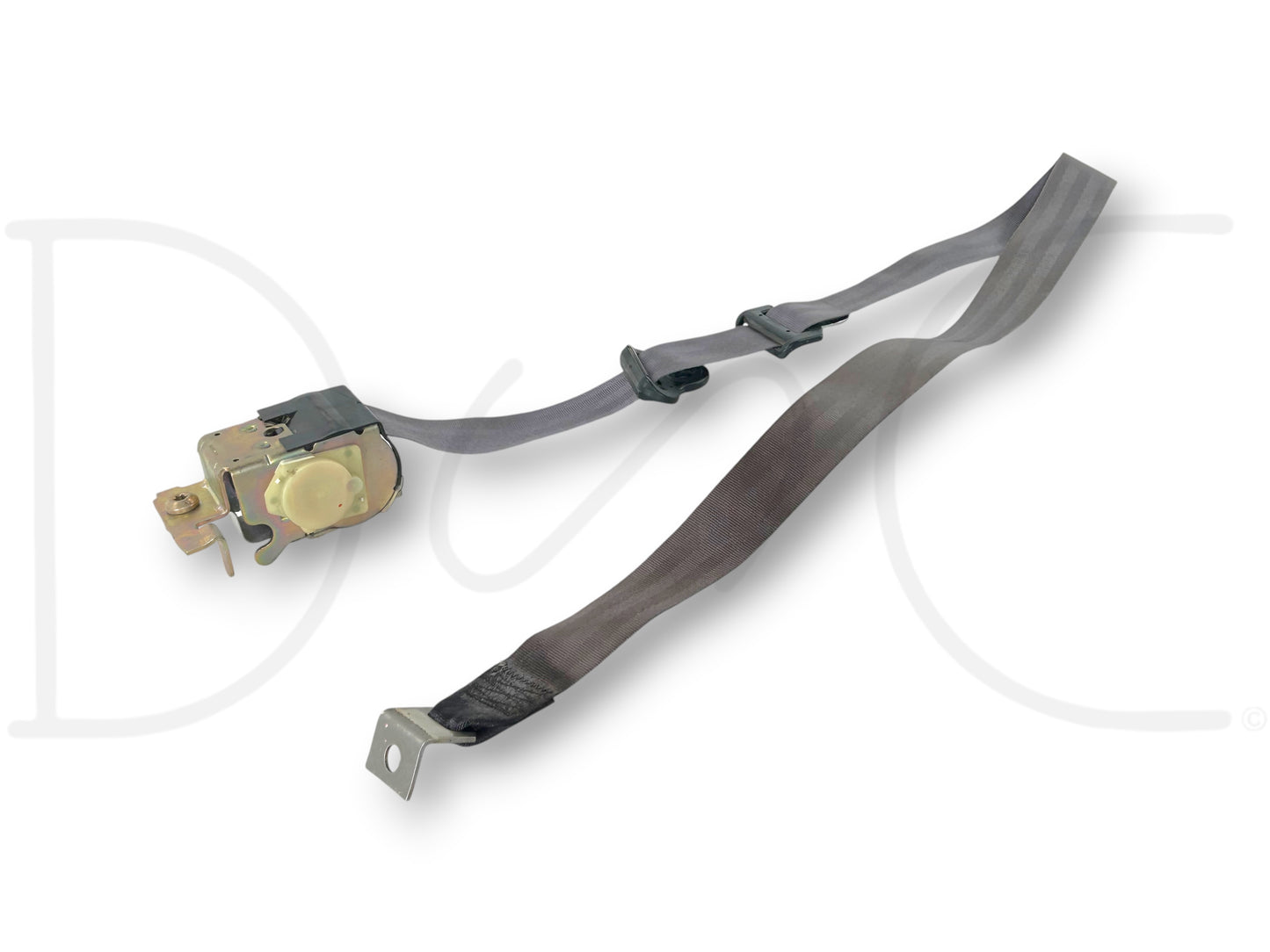 92-97 Ford F250 F350 Crew Cab LH Left Driver Rear Seat Belt Seatbelt Gray OE
