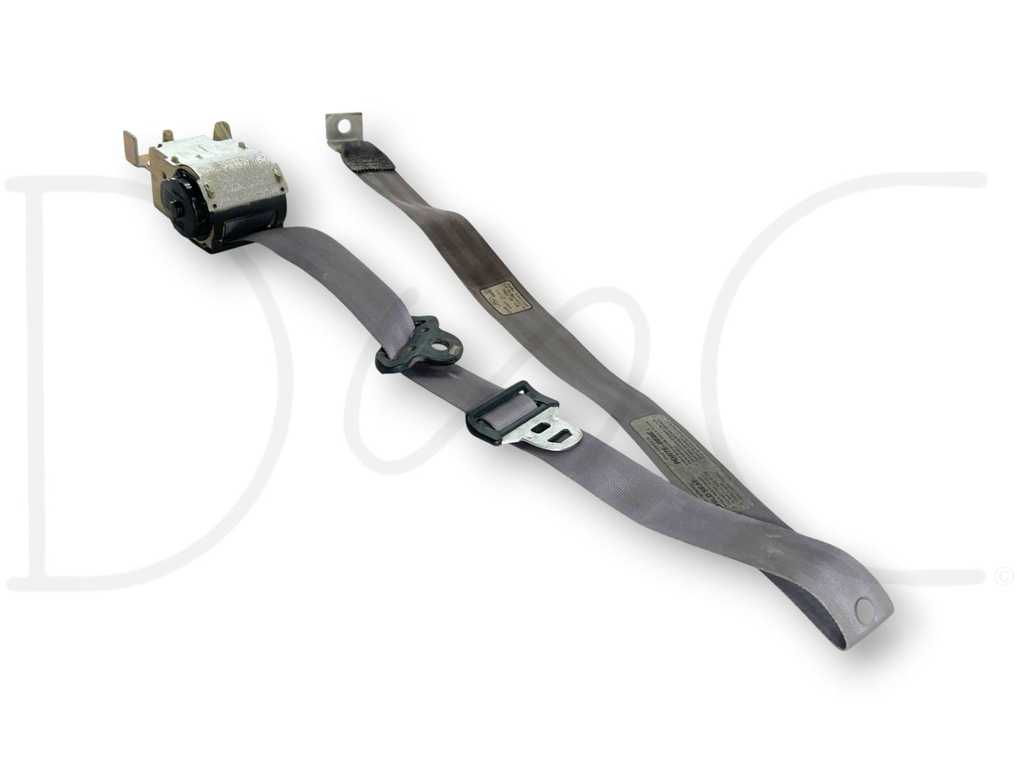 92-97 Ford F250 F350 Crew Cab LH Left Driver Rear Seat Belt Seatbelt Gray OE