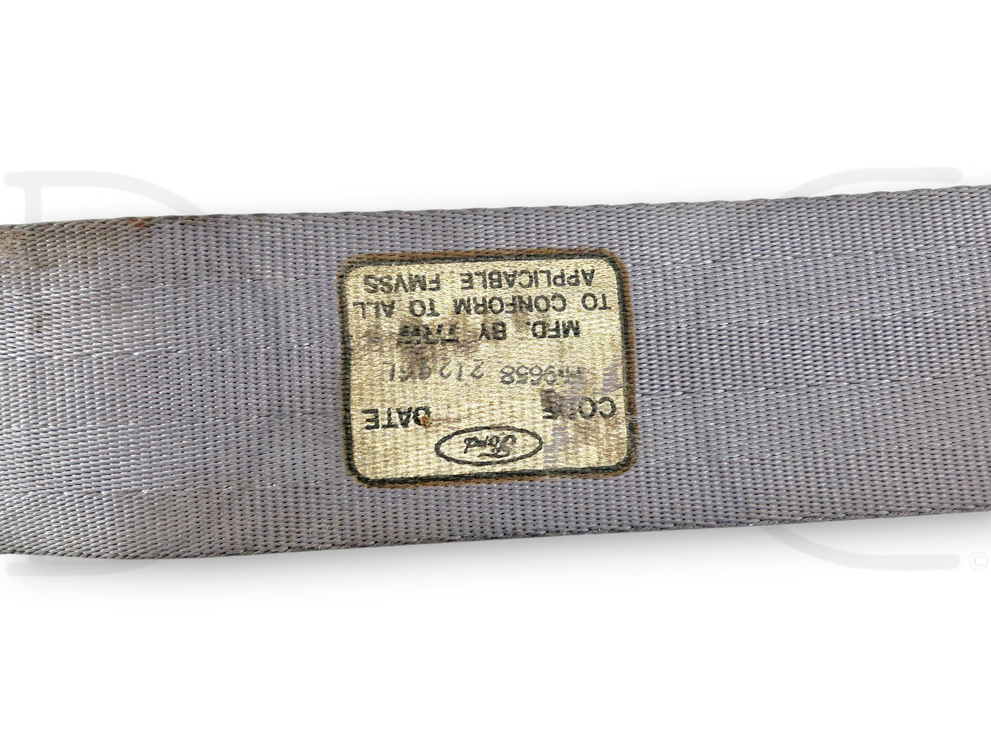 92-97 Ford F250 F350 Crew Cab RH Right Passenger Rear Seat Belt Seatbelt Gray