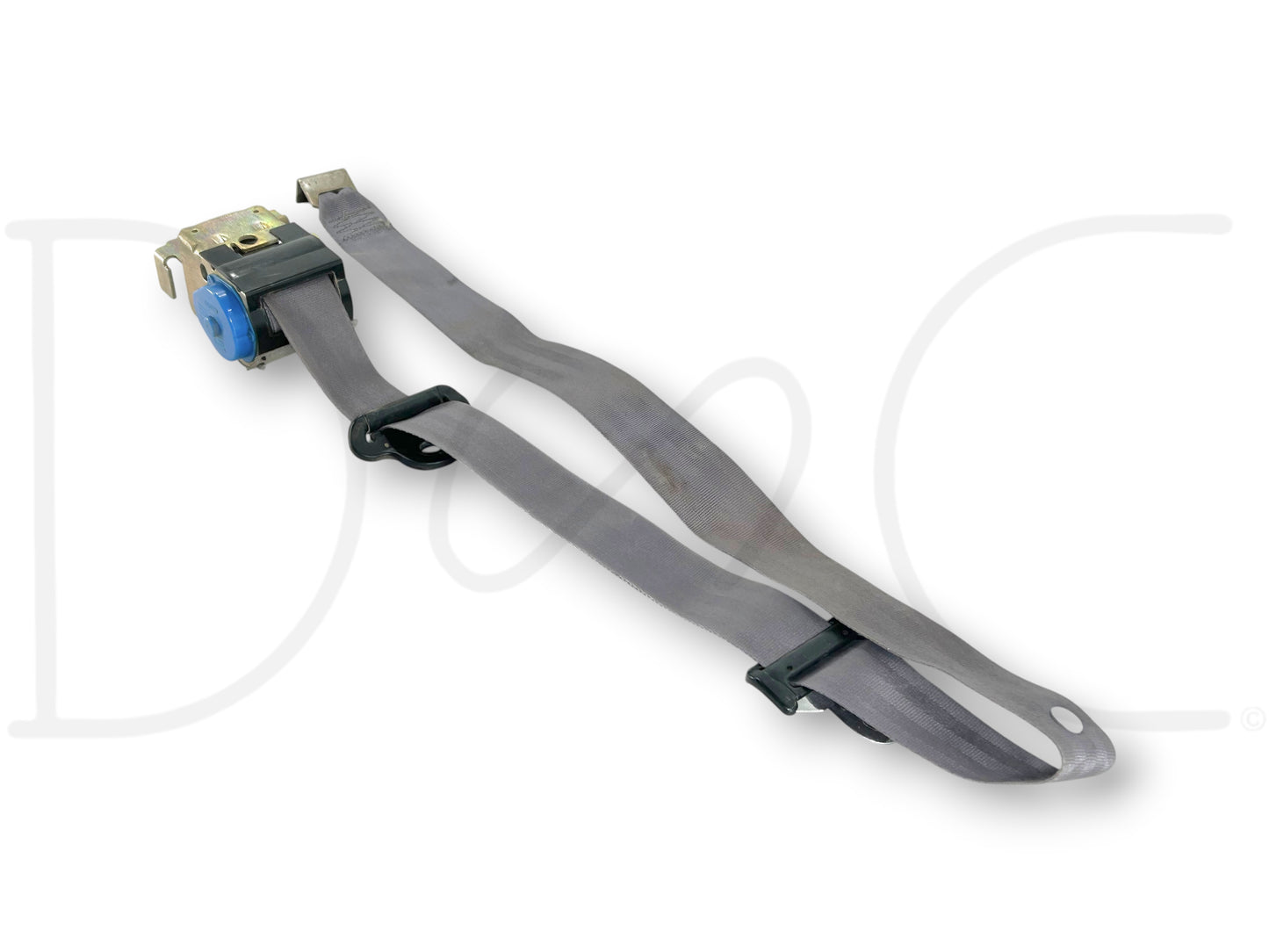 92-97 Ford F250 F350 Crew Cab RH Right Passenger Rear Seat Belt Seatbelt Gray