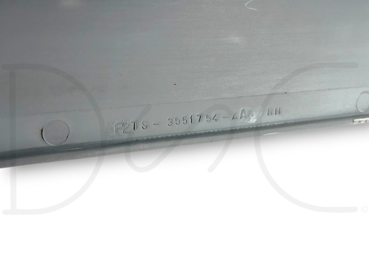 92-97 Ford F250 F350 Crew Cab Rear Upper Door Trim RH Right Opal Gray