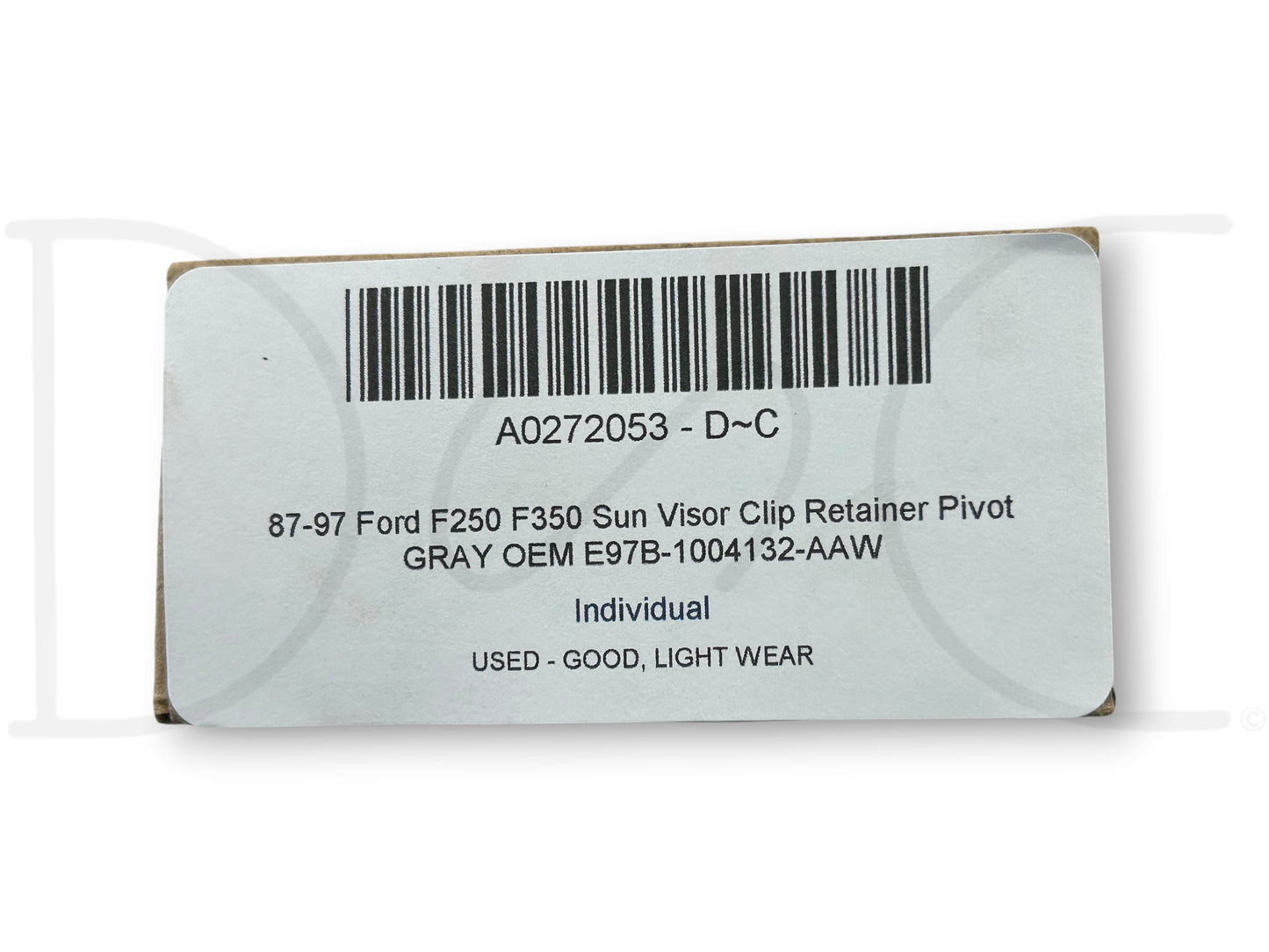 87-97 Ford F250 F350 Sun Visor Clip Retainer Pivot Gray OEM E97B-1004132-Aaw