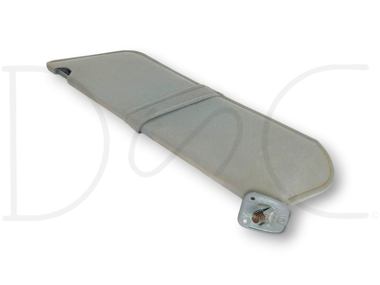 87-97 Ford F250 F350 LH Left Driver Sun Visor Opal Gray OEM *Blem*